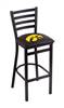 L004 Iowa 25" Stationary Counter Stool with Black Wrinkle Finish    