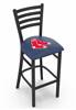 Boston Red Sox 25" Stationary Counter Stool with Black Wrinkle Finish  