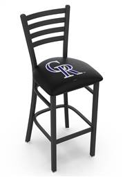 Colorado Rockies 25" Stationary Counter Stool with Black Wrinkle Finish  