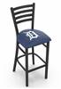 Detroit Tigers 25" Stationary Counter Stool with Black Wrinkle Finish  