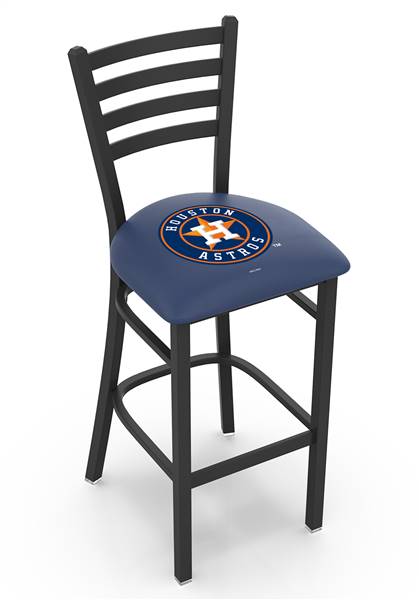 Houston Astros 25" Stationary Counter Stool with Black Wrinkle Finish  