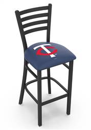 Minnesota Twins 25" Stationary Counter Stool with Black Wrinkle Finish  