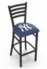 New York Yankees 25" Stationary Counter Stool with Black Wrinkle Finish  