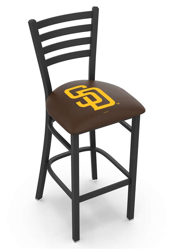 San Diego Padres 25" Stationary Counter Stool with Black Wrinkle Finish  