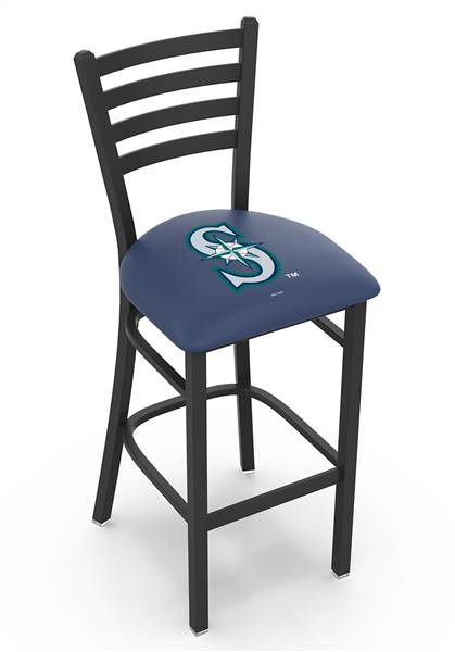 Seattle Mariners 25" Stationary Counter Stool with Black Wrinkle Finish  