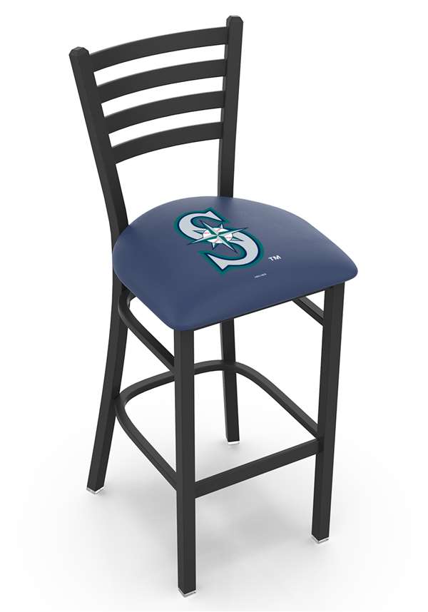 Seattle Mariners 25" Stationary Counter Stool with Black Wrinkle Finish  