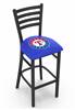 Texas Rangers 25" Stationary Counter Stool with Black Wrinkle Finish  