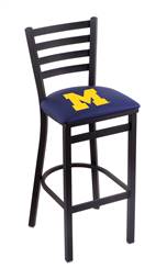 Michigan 25" Stationary Counter Stool with Black Wrinkle Finish  