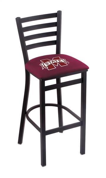 Mississippi State 25" Stationary Counter Stool with Black Wrinkle Finish  