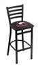 Northern Illinois 25" Stationary Counter Stool with Black Wrinkle Finish  
