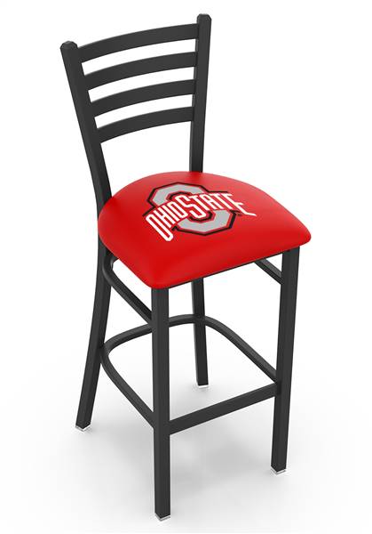 Ohio State 25" Stationary Counter Stool with Black Wrinkle Finish  