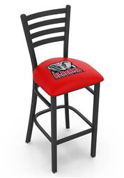 Alabama 30" Stationary Bar Stool with Black Wrinkle Finish  