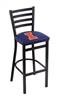 Illinois 30" Stationary Bar Stool with Black Wrinkle Finish  