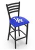 Los Angeles Dodgers 30" Stationary Bar Stool with Black Wrinkle Finish  