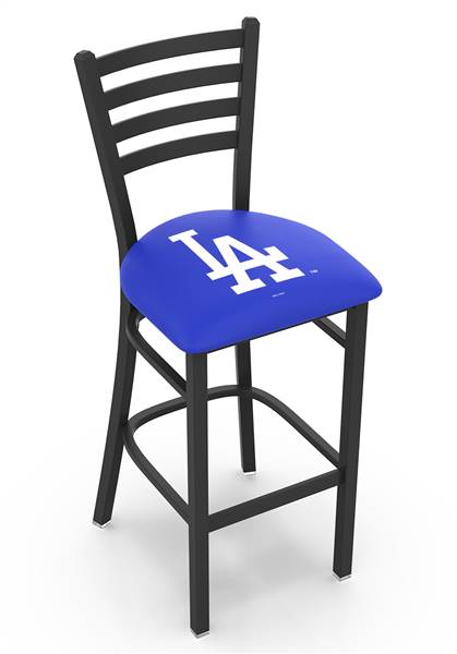 Los Angeles Dodgers 30" Stationary Bar Stool with Black Wrinkle Finish  