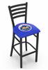 New York Mets 30" Stationary Bar Stool with Black Wrinkle Finish  