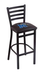 Memphis 30" Stationary Bar Stool with Black Wrinkle Finish  