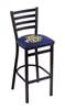 Marquette 30" Stationary Bar Stool with Black Wrinkle Finish  