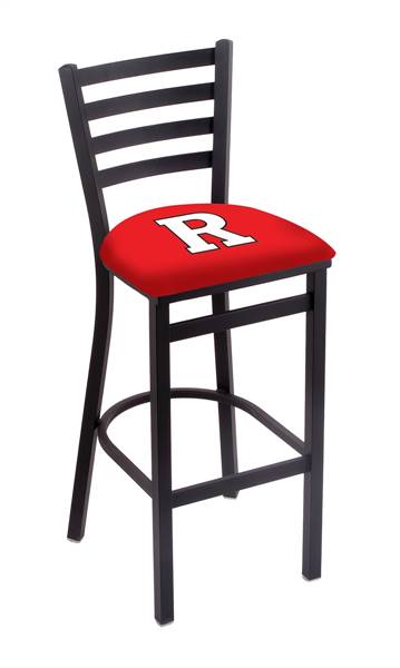 Rutgers 30" Stationary Bar Stool with Black Wrinkle Finish  