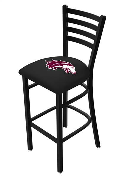 Southern Illinois 30" Stationary Bar Stool with Black Wrinkle Finish  