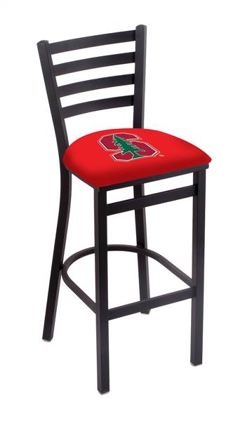 Stanford 30" Stationary Bar Stool with Black Wrinkle Finish  