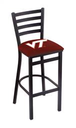 Virginia Tech 30" Stationary Bar Stool with Black Wrinkle Finish  