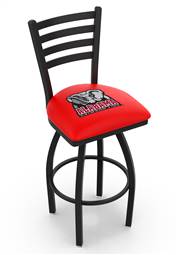 Alabama 25" Swivel Counter Stool with Black Wrinkle Finish  