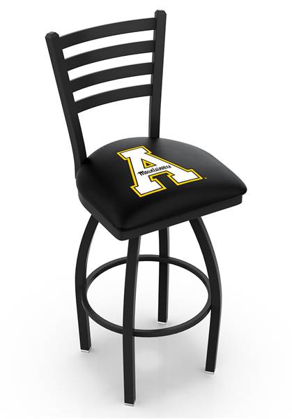 Appalachian State 25" Swivel Counter Stool with Black Wrinkle Finish  