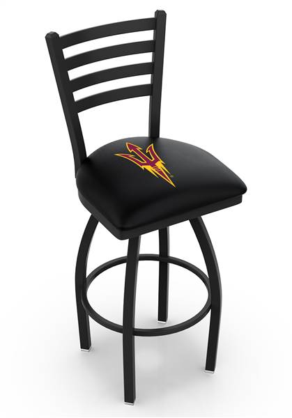 Arizona State (Pitchfork) 25" Swivel Counter Stool with Black Wrinkle Finish  