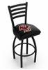 Boston College 25" Swivel Counter Stool with Black Wrinkle Finish  
