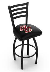 Boston College 25" Swivel Counter Stool with Black Wrinkle Finish  