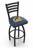 Cal 25" Swivel Counter Stool with Black Wrinkle Finish  