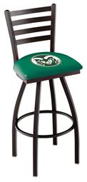 Colorado State 25" Swivel Counter Stool with Black Wrinkle Finish  