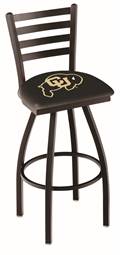 Colorado 25" Swivel Counter Stool with Black Wrinkle Finish  