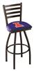 Illinois 25" Swivel Counter Stool with Black Wrinkle Finish  