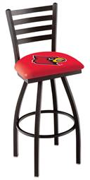 Louisville 25" Swivel Counter Stool with Black Wrinkle Finish  