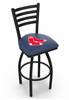 Boston Red Sox 25" Swivel Counter Stool with Black Wrinkle Finish  