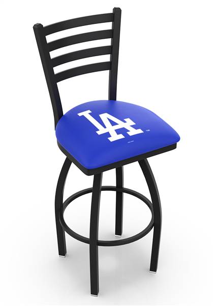 Los Angeles Dodgers 25" Swivel Counter Stool with Black Wrinkle Finish  