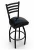 Miami Marlins 25" Swivel Counter Stool with Black Wrinkle Finish  