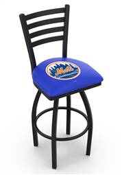 New York Mets 25" Swivel Counter Stool with Black Wrinkle Finish  