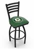 Oakland Athletics 25" Swivel Counter Stool with Black Wrinkle Finish  