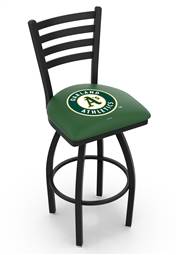 Oakland Athletics 25" Swivel Counter Stool with Black Wrinkle Finish  