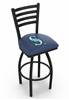 Seattle Mariners 25" Swivel Counter Stool with Black Wrinkle Finish  