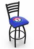 Texas Rangers 25" Swivel Counter Stool with Black Wrinkle Finish  