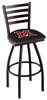 Miami (OH) 25" Swivel Counter Stool with Black Wrinkle Finish  