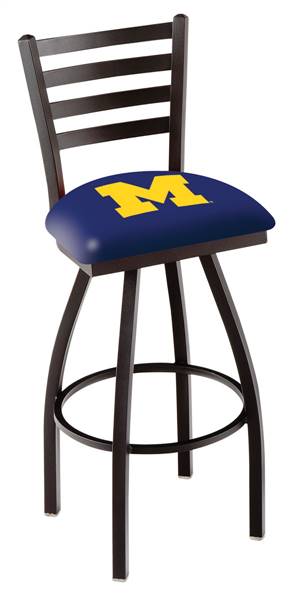Michigan 25" Swivel Counter Stool with Black Wrinkle Finish  
