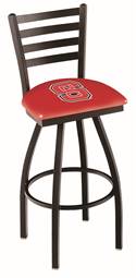 North Carolina State 25" Swivel Counter Stool with Black Wrinkle Finish  