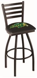 North Dakota State 25" Swivel Counter Stool with Black Wrinkle Finish  