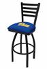 Pitt 25" Swivel Counter Stool with Black Wrinkle Finish  