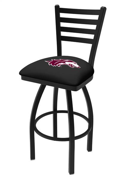 Southern Illinois 25" Swivel Counter Stool with Black Wrinkle Finish  